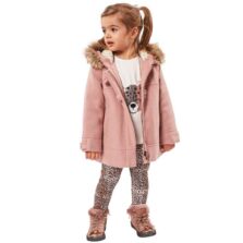 Εβίτα Παιδικό Παλτό για Κορίτσι 215254 Ροζ